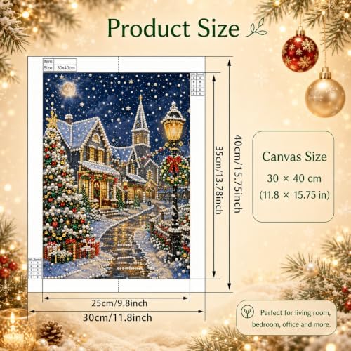 Pearl Art Kits for Adults, Christmas Pearl Diamond Painting for Beginners