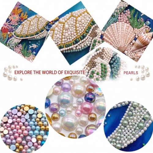 NFDPFUN Pearl Art Kits for Adults,Santa Claus Diamond Painting Kit,Gem Art