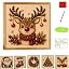 Oanruyan Christmas Pearl Diamond Painting Art Kit with Frame, DIY Pearl Beads Art Craft Kit for Adults Beginner, Gemstone Diamond Dots Beads for Home Decor Wall Art, Party Gift (Christmas Tree)