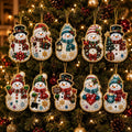 10PCS Christmas Pearl Diamond Painting Hanging Ornament Art Kit for Adults