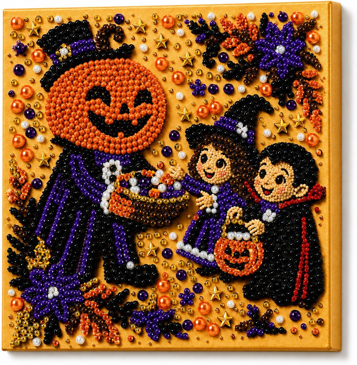 Diamond and Pearl Art Kits for Adults, Halloween Decorations, Framed Decor