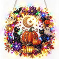 LXVRCQ Pearl Diamond Painting Suncatcher Kit Halloween Cute 3D Pearl Mosaic Craft Set Holiday Christmas Wall Decor, Handmade Home Decoration Gift
