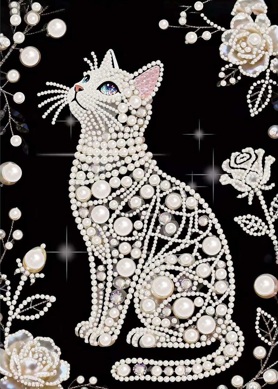 Morudeor Diamond Art Pearl Painting Kits for Adults,Special Shape Diamond Art Kits for Pumpkin, DIY 3D Plastic Pearl Painting Kit for Home Decoration 12 × 12 inch