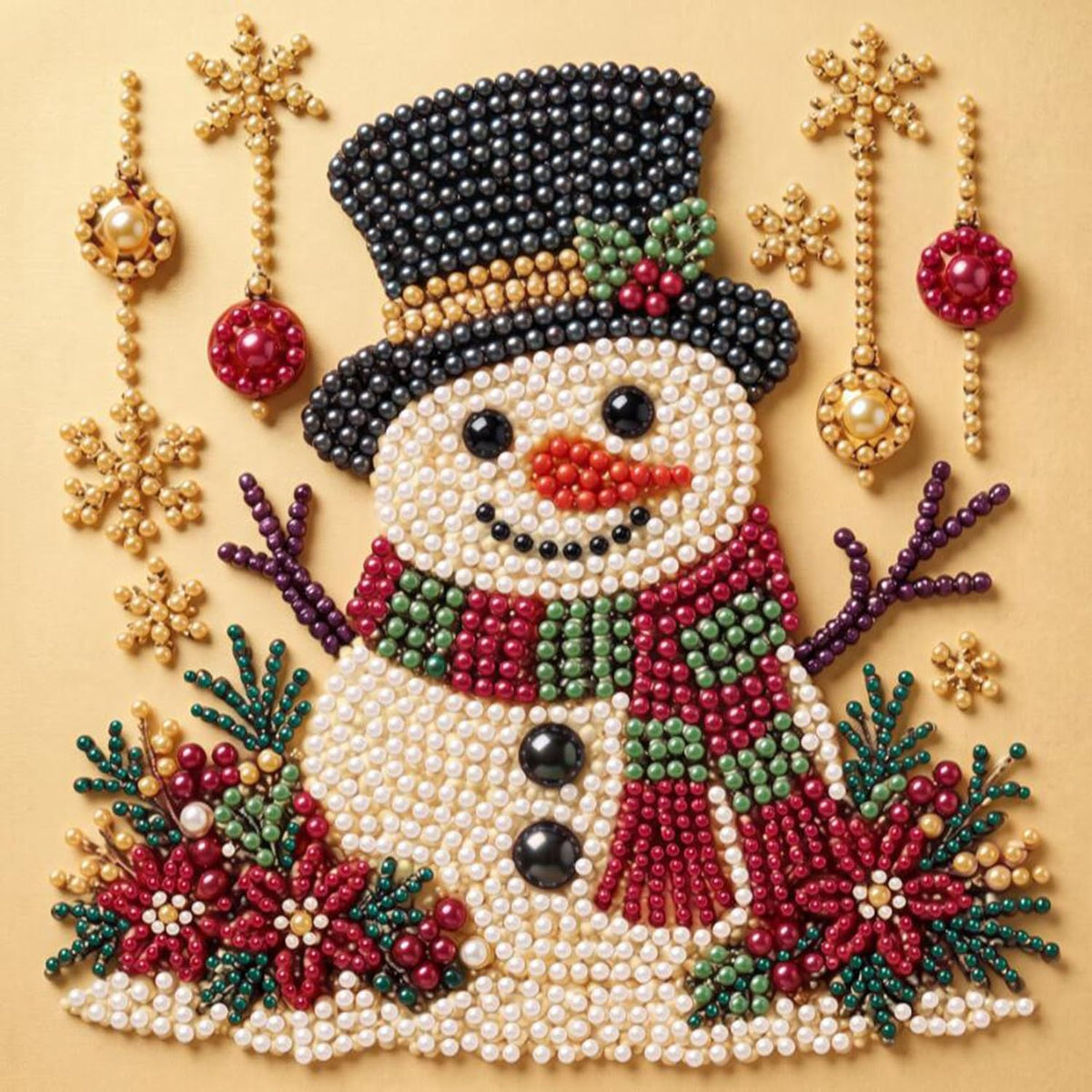 NFDPFUN Pearl Art Kits for Adults,Santa Claus Diamond Painting Kit,Gem Art