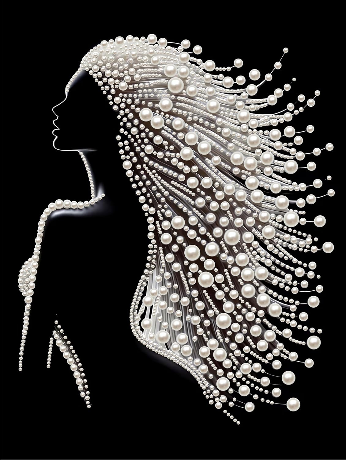 Pearl Art Kits for Adults, Christmas Pearl Diamond Painting for Beginners