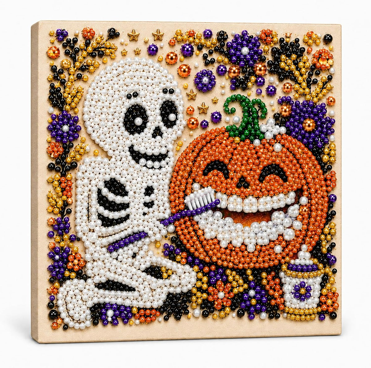 Diamond and Pearl Art Kits for Adults, Halloween Decorations, Framed Decor