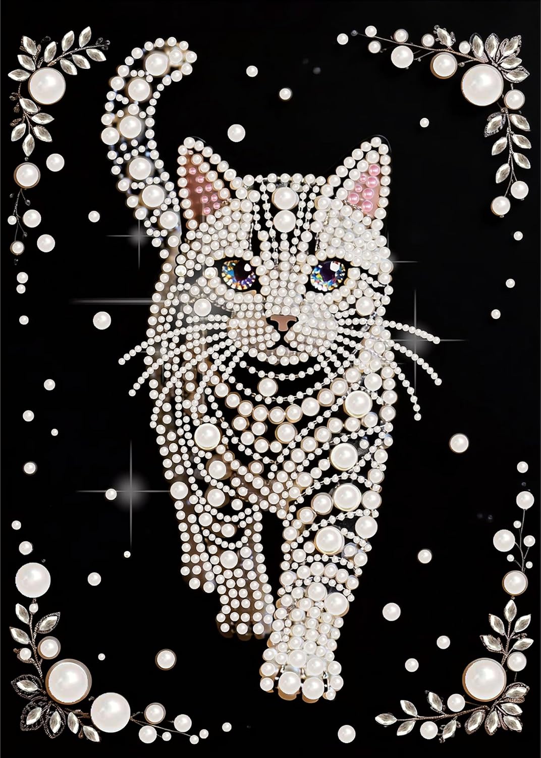 Morudeor Diamond Art Pearl Painting Kits for Adults,Special Shape Diamond Art Kits for Pumpkin, DIY 3D Plastic Pearl Painting Kit for Home Decoration 12 × 12 inch