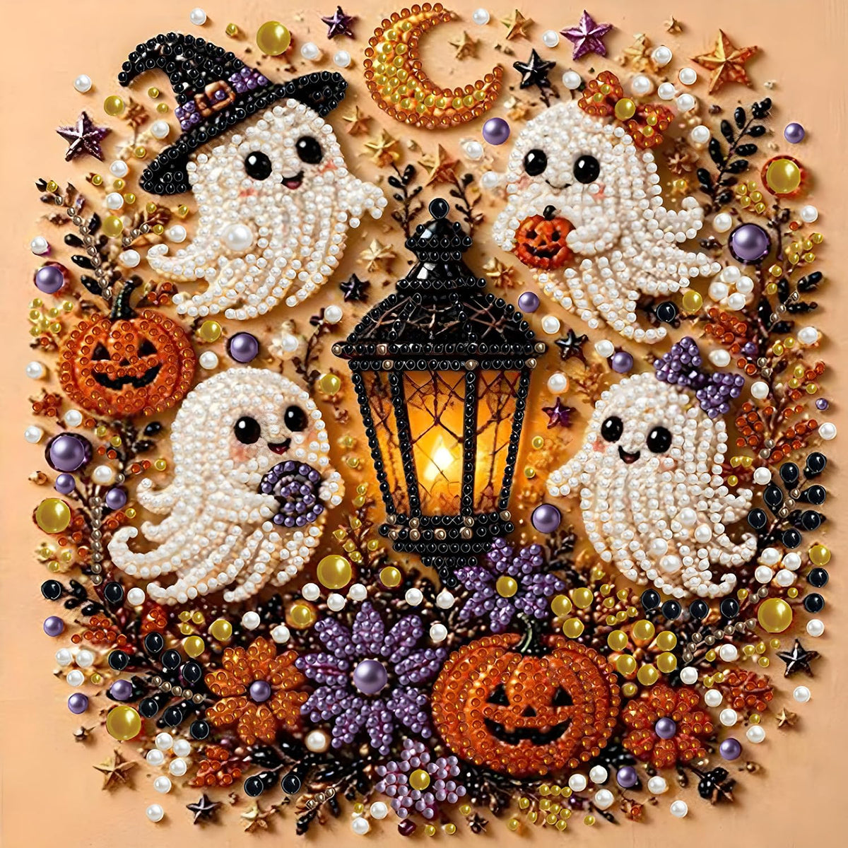 NFDPFUN Pearl Art Kits for Adults,Santa Claus Diamond Painting Kit,Gem Art